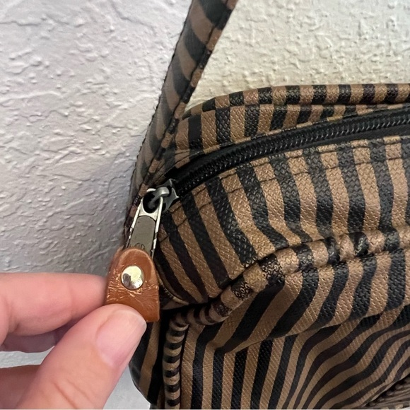 Vintage Allen Edwards Leather Trim Purse - Picture 13 of 14